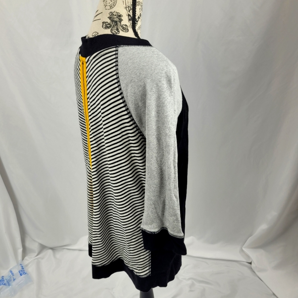 Zenergy Women's 3/4 sleeve top yellow zipper back